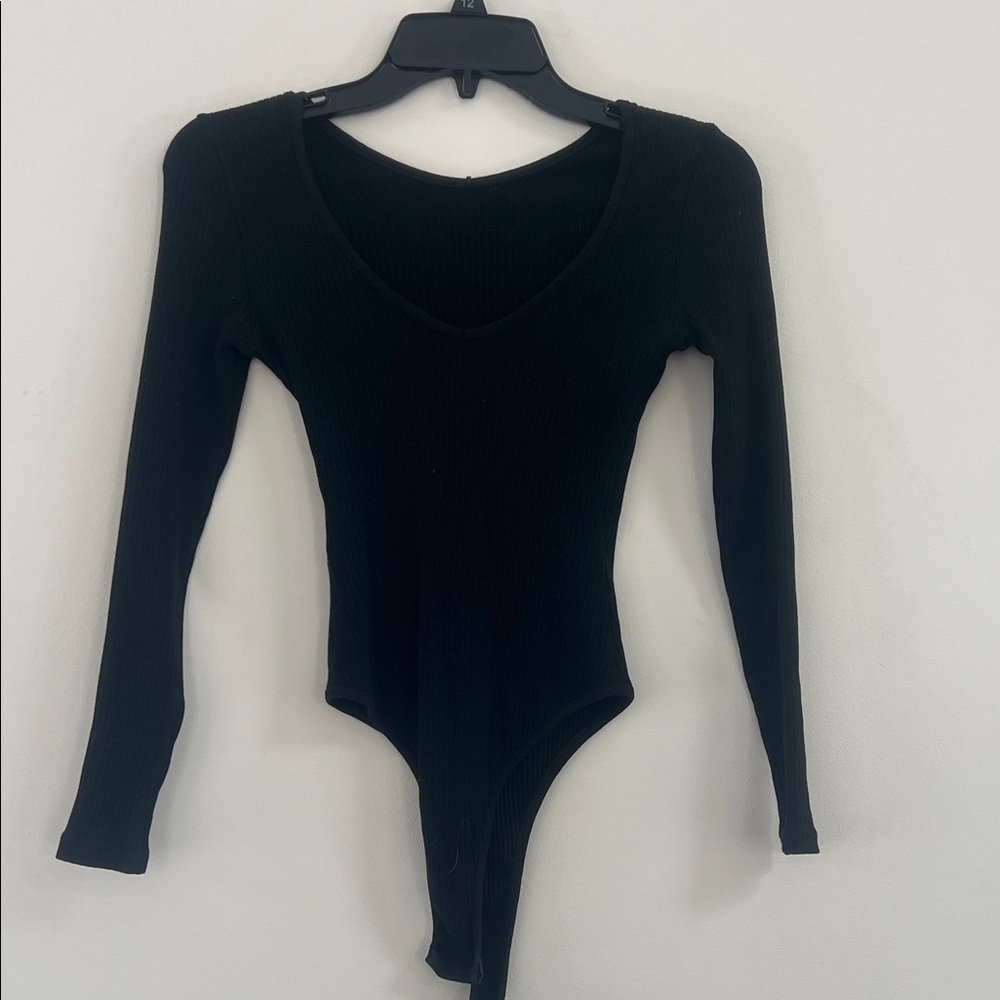 Black Long Sleeve Bodysuit